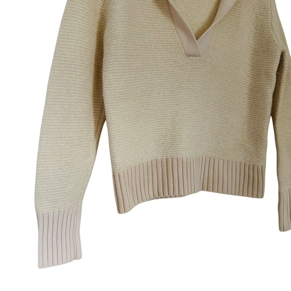 VERONICA BEARD BROGAN COLLARED WOOL CASHMERE SWEATER SIZE MED - Picture 9 of 15